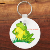 Porte-clés Porte - clé de grenouille verte (Recto)