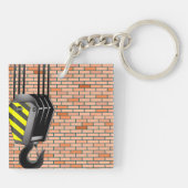 Porte-clés Porte - clé de grue et de crochet (Dos)