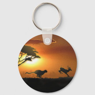 Porte-clés Porte - clé de guépard et de gazelle