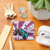 Porte-clés Porte - clé de guitare bleu