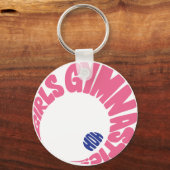 Porte-clés Porte - clé de gymnastique pour filles (Recto)