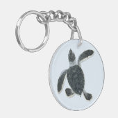 Porte-clés Porte - clé de Hatchling de tortue verte (Devant gauche)