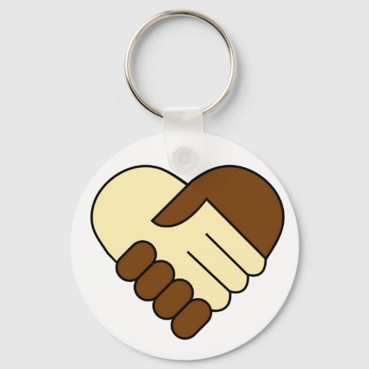 Porte-clés porte - clé de 'Heart handshake' (Recto)