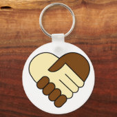 Porte-clés porte - clé de 'Heart handshake' (Recto)