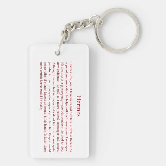 Porte-clés Porte - clé de Hermes (Dos)