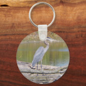Porte-clés Porte - clé de Héron bleu (Recto)