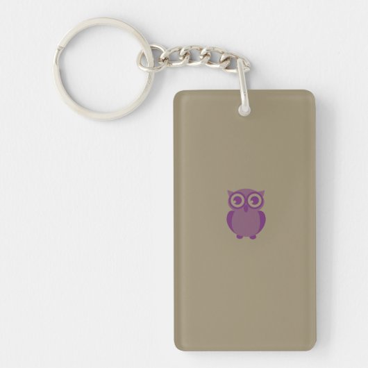 Porte-clés Porte - clé de hibou pourpre (Devant)