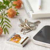 Porte-clés porte - clé de jeune fille de poulpe (Côté)