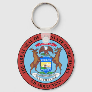 Porte-clés Porte - clé de joint d'État du Michigan