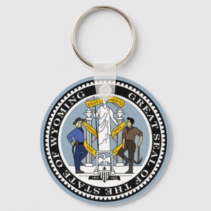 Porte-clés Porte - clé de joint d'état du Wyoming