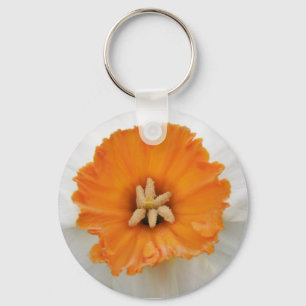 Porte-clés Porte - clé de jonquille blanche