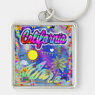 Porte-clés Porte - clé de la Californie à l'ère du Nu