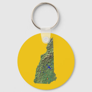 Porte-clés Porte - clé de la carte du New Hampshire