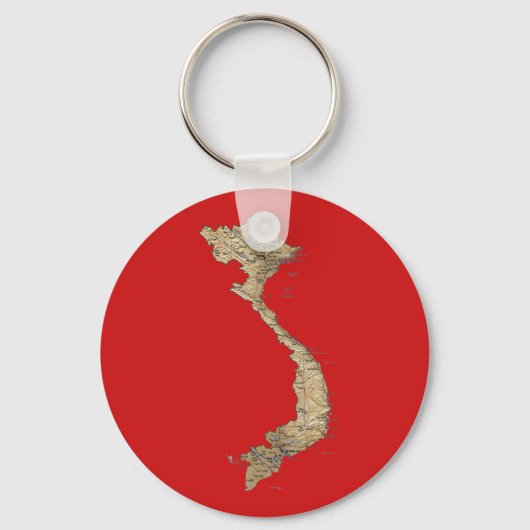 Porte-clés Porte - clé de la carte du Vietnam (Recto)