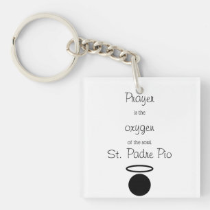 Porte-clés Porte - clé de la citation de Saint-Padre Pio