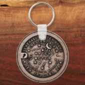 Porte-clés Porte - clé de la couverture du compteur d'eau de  (Recto)