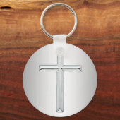 Porte-clés porte - clé de la croix d'argent (Recto)
