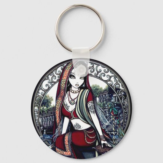 Porte-clés Porte - clé de la danse du ventre orientale Ayanna (Recto)