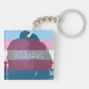 Porte-clés Porte - clé de la fierté trans humaine