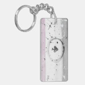 Porte-clés porte - clé de la fierté TROS Asexual (Ace) (Devant gauche)