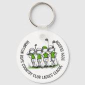 Porte-clés Porte - clé de la Ligue de Golf des Dames customis (Recto)