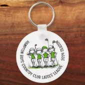 Porte-clés Porte - clé de la Ligue de Golf des Dames customis (Recto)