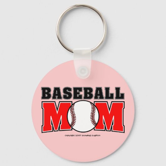 Porte-clés Porte - clé de la maman de baseball (Recto)