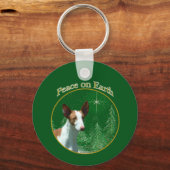Porte-clés Porte - clé de la paix Ibizan Hound (Verso)