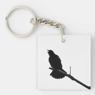 Porte-clés Porte - clé de la silhouette d'appel d'oiseaux