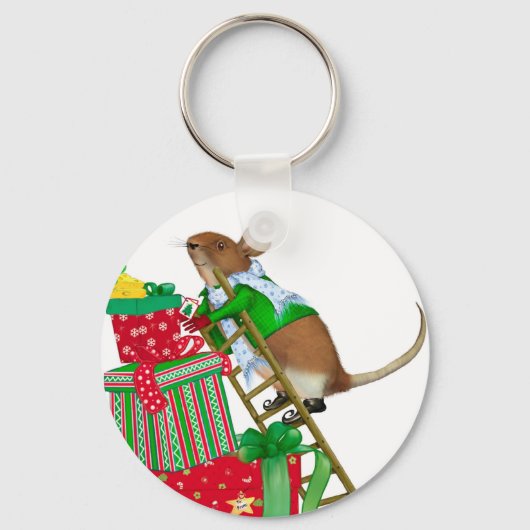 Porte-clés Porte - clé de la souris de Noël (Recto)
