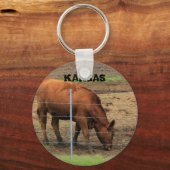 Porte-clés Porte - clé de la vache du Kansas Red Angus (Recto)