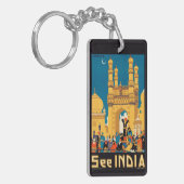 Porte-clés Porte - clé de l'affiche de voyage Inde (Devant gauche)