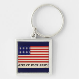 Porte-clés Porte - clé de l'affiche patriotique 2ème guerre m