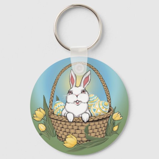 Porte-clés Porte - clé de lapin de Pâques fêtes de Pâques (Recto)
