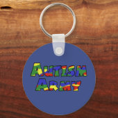 Porte-clés Porte - clé de l'armée de l'autisme (Recto)