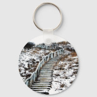 Porte - clé de l'escalier neigeux