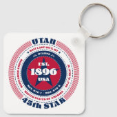 Porte-clés Porte - clé de l'État de l'Utah (Dos)