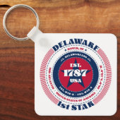 Porte-clés Porte - clé de l'État du Delaware (Recto)