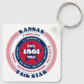 Porte-clés Porte - clé de l'État du Kansas (Dos)