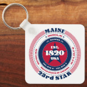 Porte-clés Porte - clé de l'État du Maine (Recto)