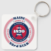 Porte-clés Porte - clé de l'État du Maine (Dos)