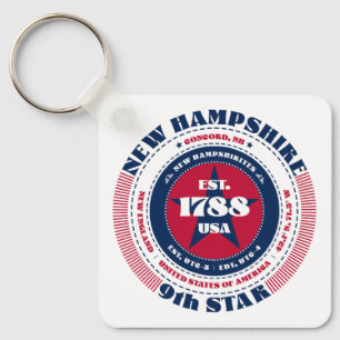 Porte-clés Porte - clé de l'État du New Hampshire