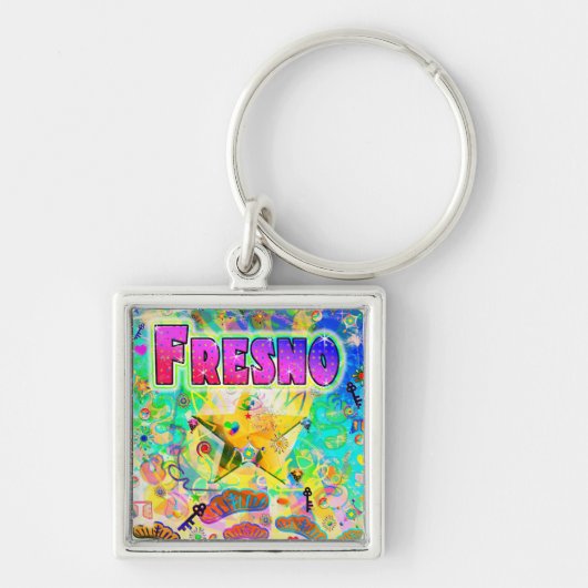Porte-clés Porte - clé de l'heure d'époque de Fresno (Devant)