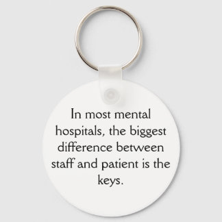 Porte-clés Porte - clé de l'hôpital mental