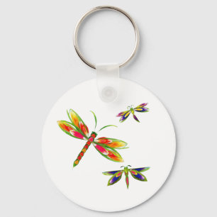Porte-clés porte - clé de libellules colorées