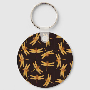 Porte-clés Porte - clé de libellules d'or