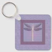 Porte-clés Porte - clé de libellules violettes (Recto)