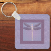Porte-clés Porte - clé de libellules violettes (Recto)