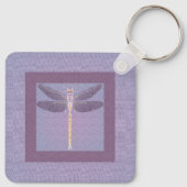 Porte-clés Porte - clé de libellules violettes (Dos)