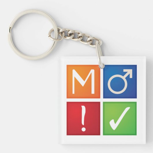 Porte-clés porte - clé de l'icône de badge ao3 (Devant)